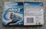 Gillette Mach3 Turbo Razor Blades 8'S Eu Version